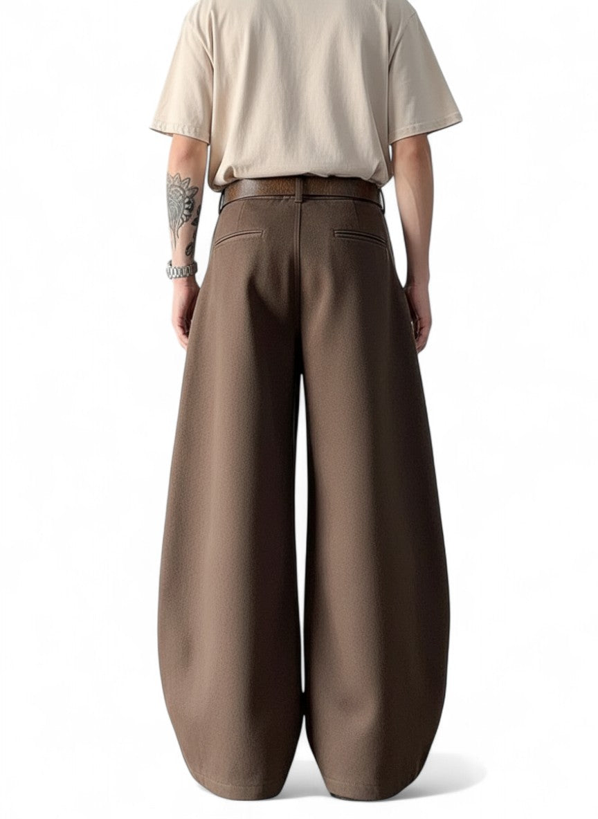 draped casual loose wide-leg cleanfit pants V2
