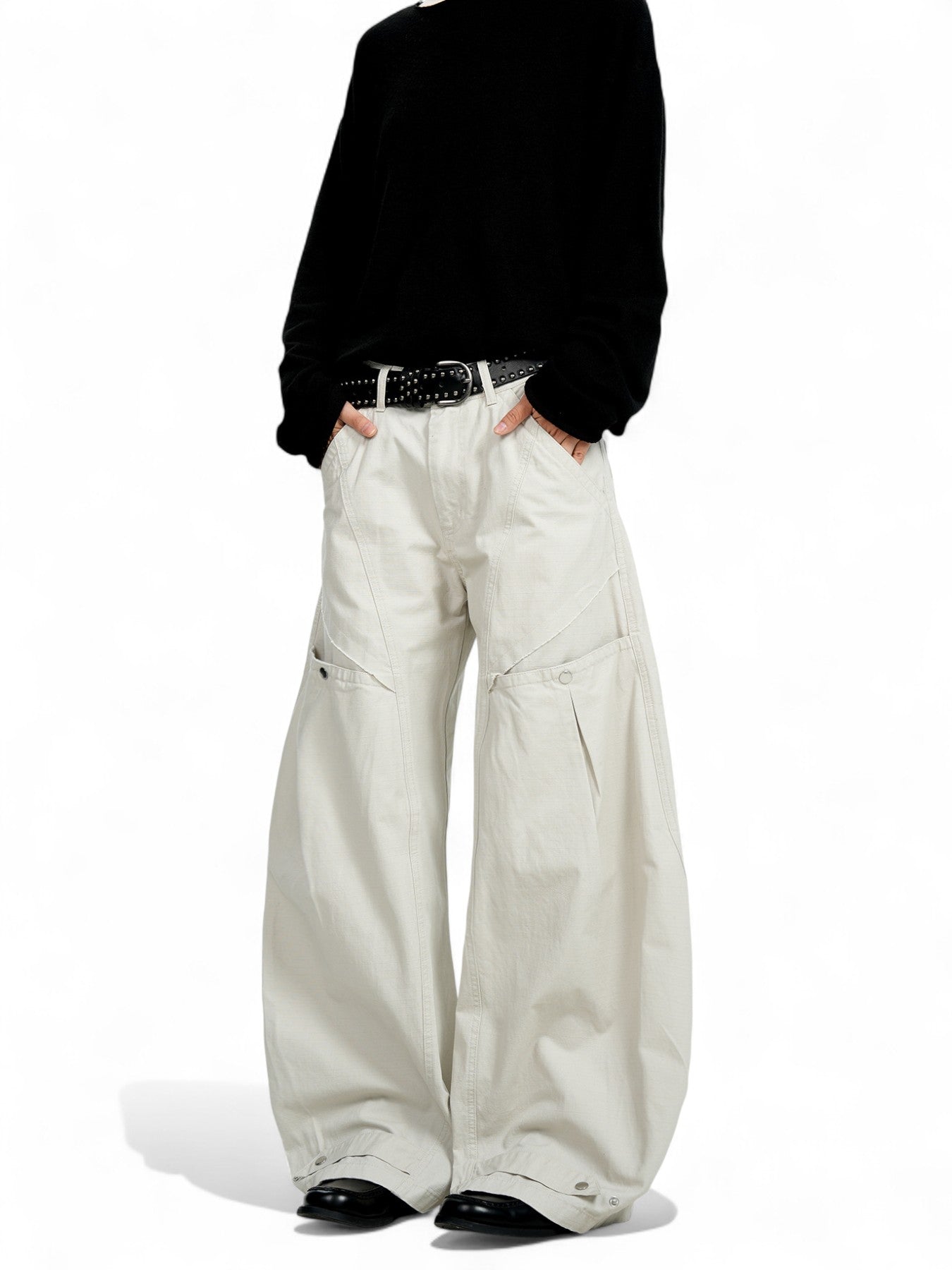 Multi-pocket Loose Versatile Wide-leg Straight Pants
