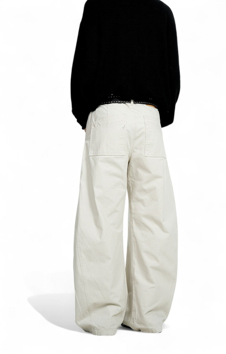 Multi-pocket Loose Versatile Wide-leg Straight Pants
