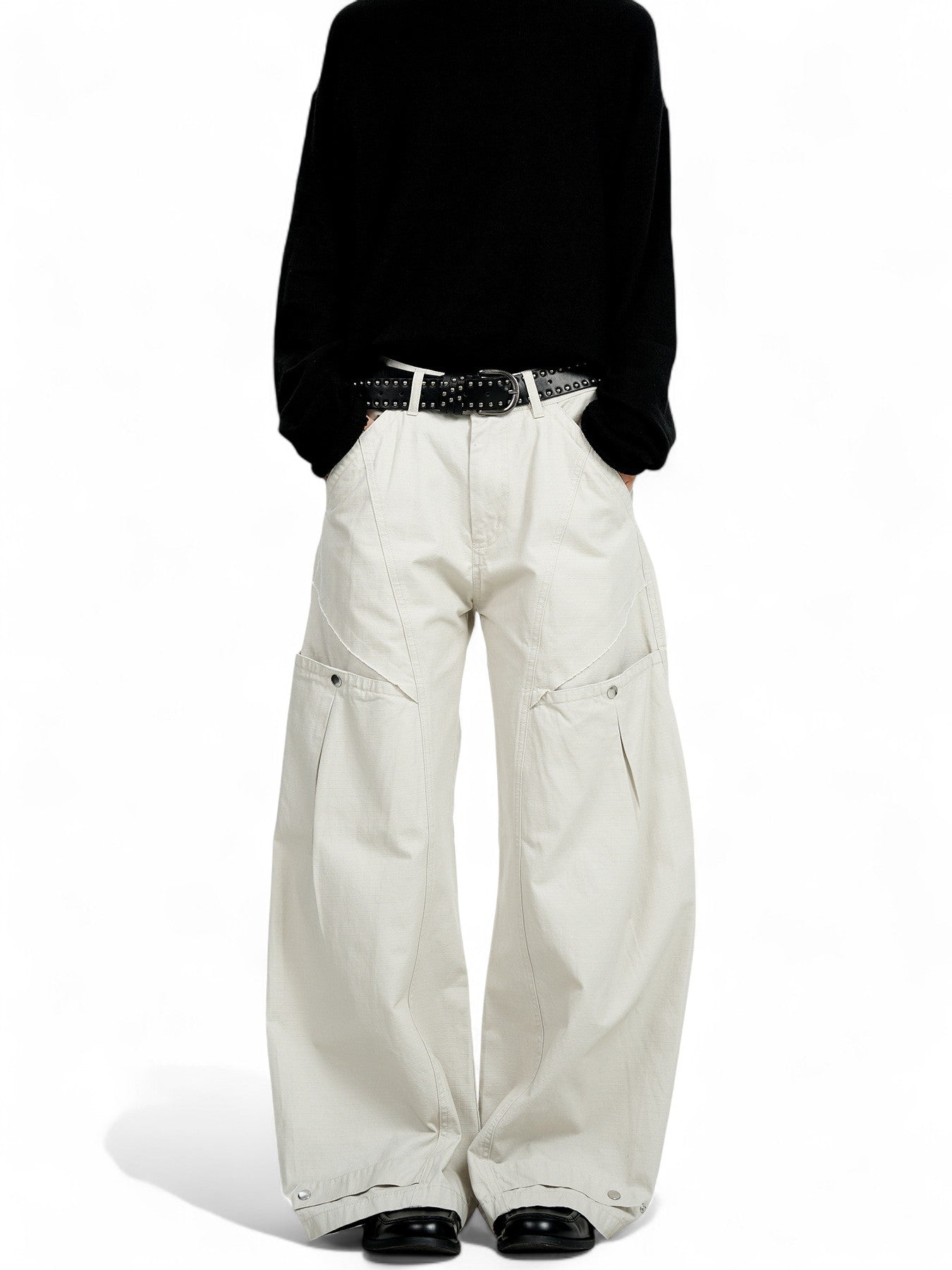 Multi-pocket Loose Versatile Wide-leg Straight Pants
