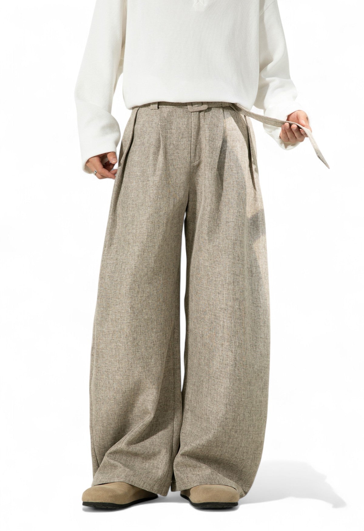 loose straight trousers