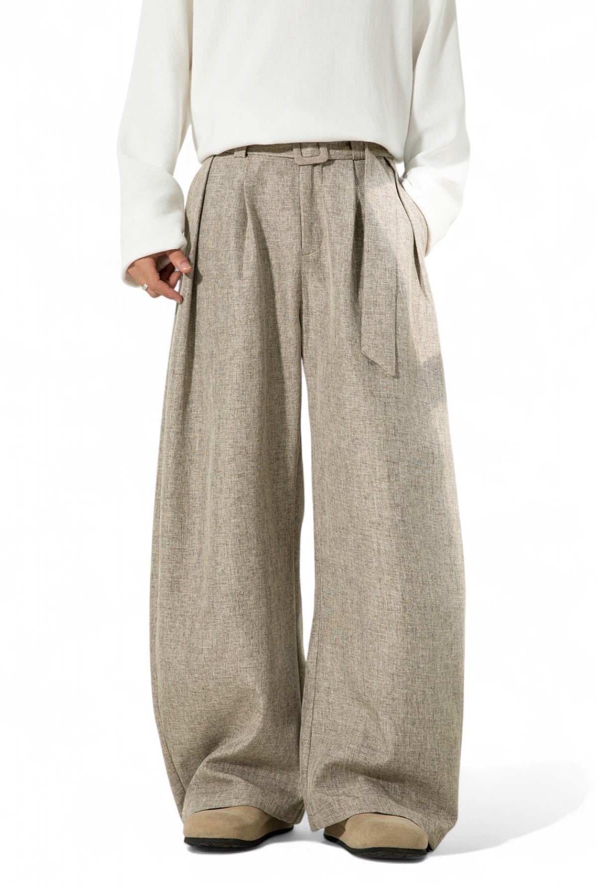 loose straight trousers